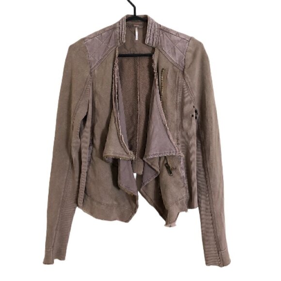 FREE People Shrunken Moto Jacket - Picture 4 of 11